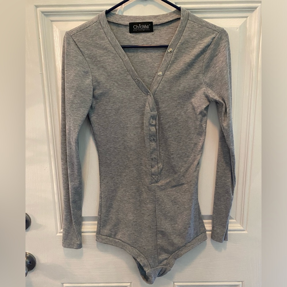 🔥 SIZE S GREY BODYSUIT GREAT CONDITION🔥